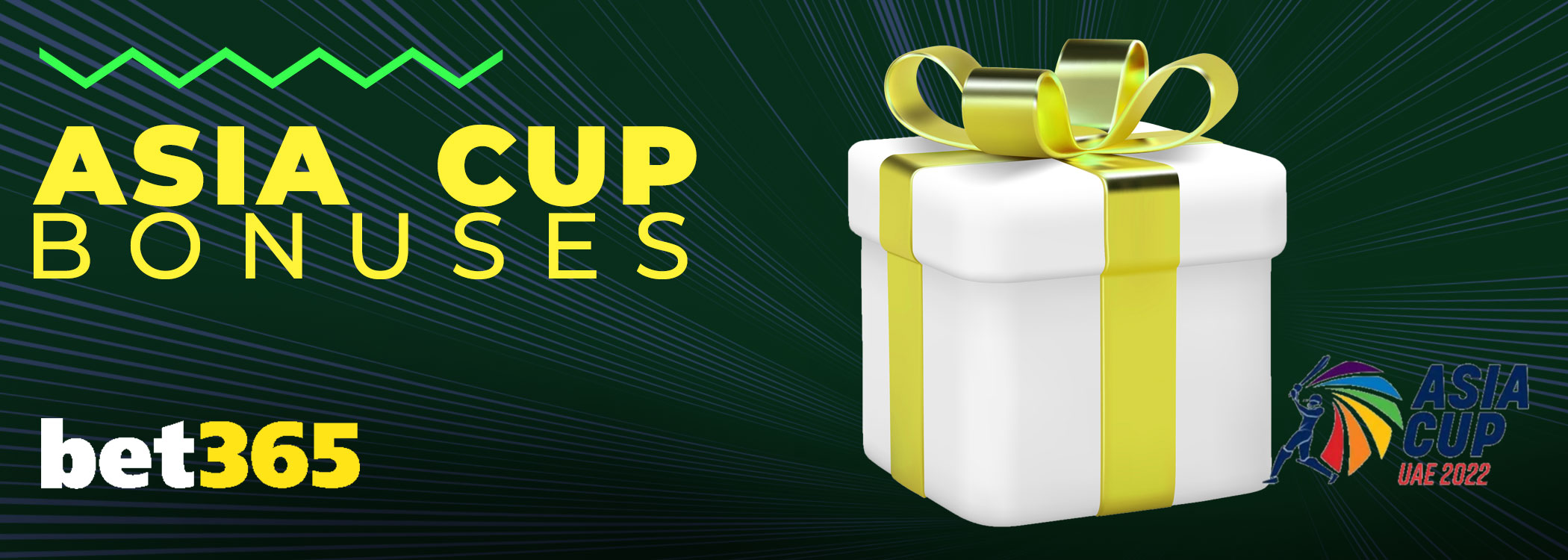 Bonuses on the asia cup in the bet365.